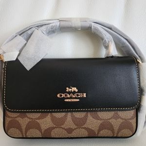 Mini Josie Top Handle Crossbody In Blocked Signature Canvas